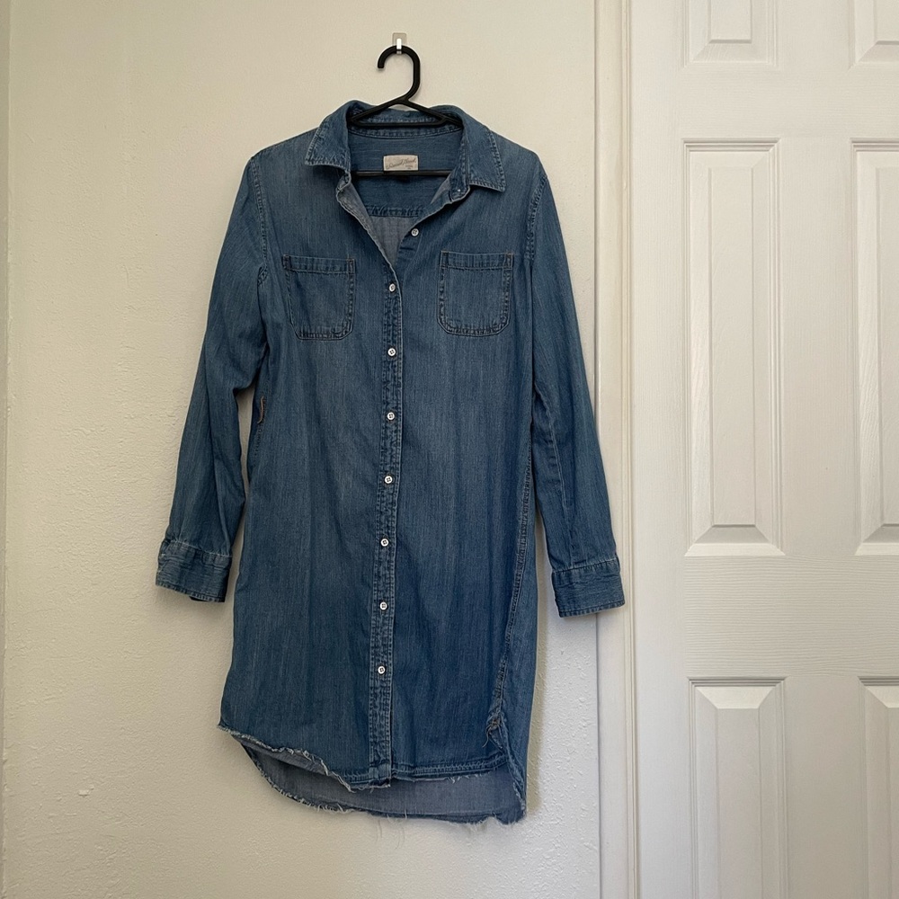 Denim shirt dress sz S